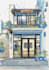 create a watercolor house portrait or storefront facade