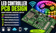 develop led controller pcb, lighting system, ws2812b addressable leds, esp iot