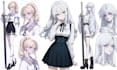 create visual novel cg art, anime characters and game backgrounds