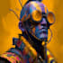 a sci fi character illustration or sci fi character