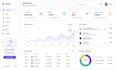 build a react admin dashboard with charts and data tables