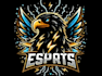 do modern aggressive eagle logo