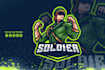 design modern attractive veteran, soldier logo
