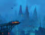 make unique cyberpunk city environment art