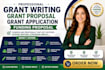 write a professional grant proposal, grant application, and funding proposal