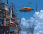making a cyberpunk futuristic city