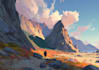 create stylized environment concept art, fantasy background