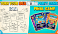 design a custom drinking card game or party deck with print ready cards