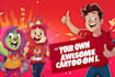 turn your idea into fun cartoon illustration