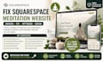 fix squarespace meditation website yoga healing site redesign SEO optimization