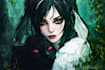 draw fantasy anime portrait with soft glow style