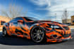 tesla cybertruck wrap design, vehicle wrap design