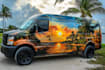car wrap design, truck wrap design