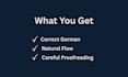 proofread and improve you german text