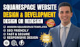 design or redesign squarespace website squarespace business website