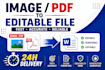 manually type scanned PDF to word with formatting