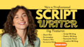 write a cinematic movie script with engaging dialogue