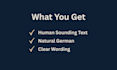 humanize and edit your german ai text