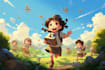 draw whimsical children book illustration