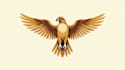 do unique eagle, falcon, crown, bird logo design 1 day
