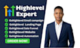 gohighlevel website design, setup ghl domain, create ghl email campaign