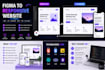 convert figma design to responsive website using react or HTML CSS javascript