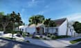 do exterior house design, modern architectural rendering 3d interior home design