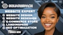 do modern squarespace website design, redesign squarespace