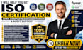 help you get iso certification with complete documentation and audit support
