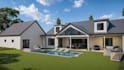 3d design luxury backyard pool design