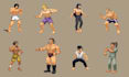 do 2d retro 8bit 16bit pixel art character 2d sprite sheet nsfw pixel animation
