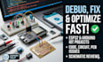 debug esp32 arduino iot project, fix code, circuit and pcb issues fast