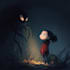 draw cute dark or cute horror illustrations for you