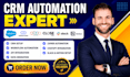 setup salesmate, copper, gohighlevel, pipedrive, keap and zapier automation