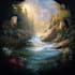 make artistic oil painting on oil canvas