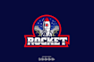 do modern high quality excellent rocket logo