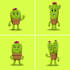 draw simple cute 2d vector cartoon illustration