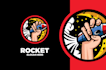 do modern creative high quality rocket logo design