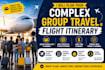 plan your complex group travel flight itinerary