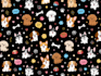 cute dog pattern simple doodle pet pattern pattern design
