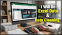 do excel data entry, cleaning and basic data analysis