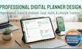 design journals, workbook design digital fillable pdf lead magnet book design