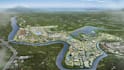 develop conceptual site plan, real estate housing layout, urban space rendering