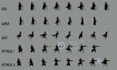 do pixel art sprite sheet character, pixel animation, retro pixel, game assets