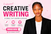write creative stories and engaging creative content