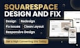 design redesign squarespace website fix squarespace website