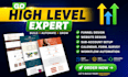 build gohighlevel website, gohighlevel sales funnel