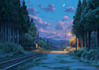 draw original character and anime background