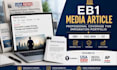 write a professional media article for eb1 or o1 visa portfolio