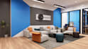design 3d cgi coworking space, business workspace, work center, work lounge